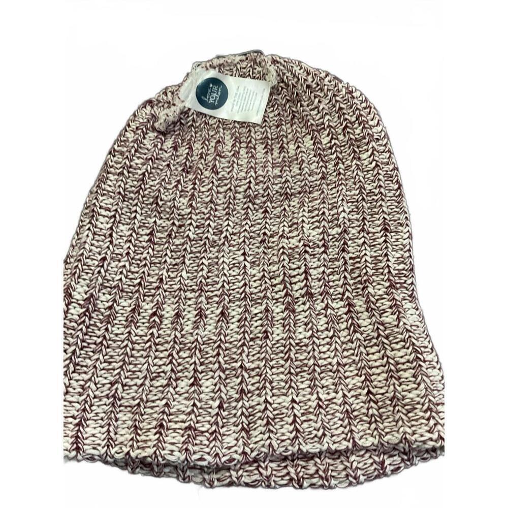 Love Your Melon Burgundy Marled Knit Beanie - Picture 5 of 6